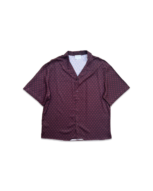 RR Monogram Bermuda Shirt Aubergine