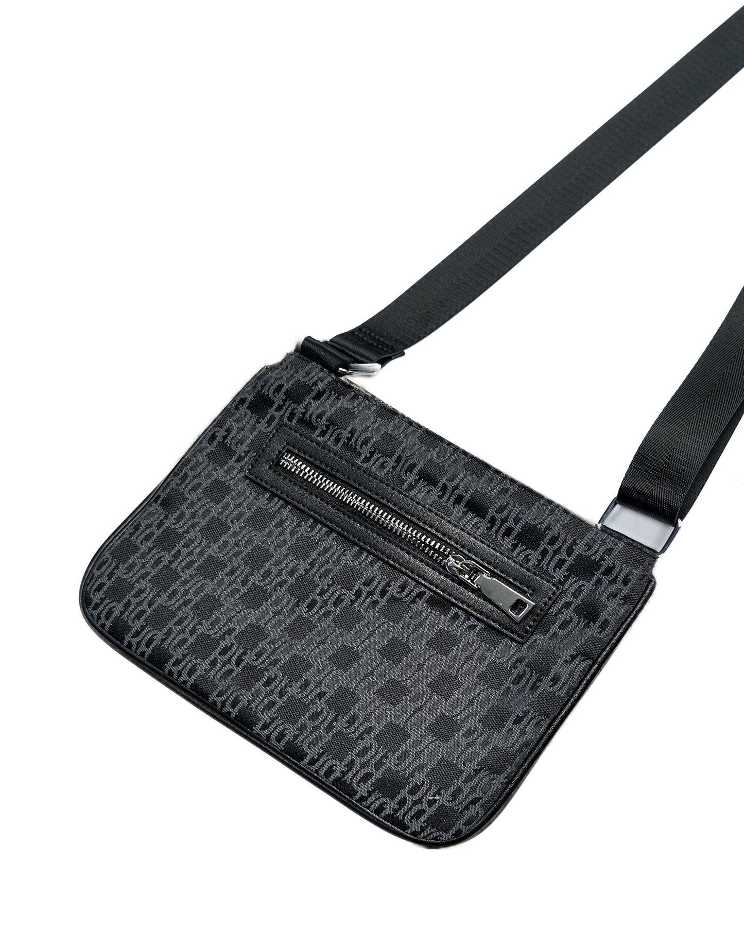 RR Jacquard Monogram shoulder bag Black