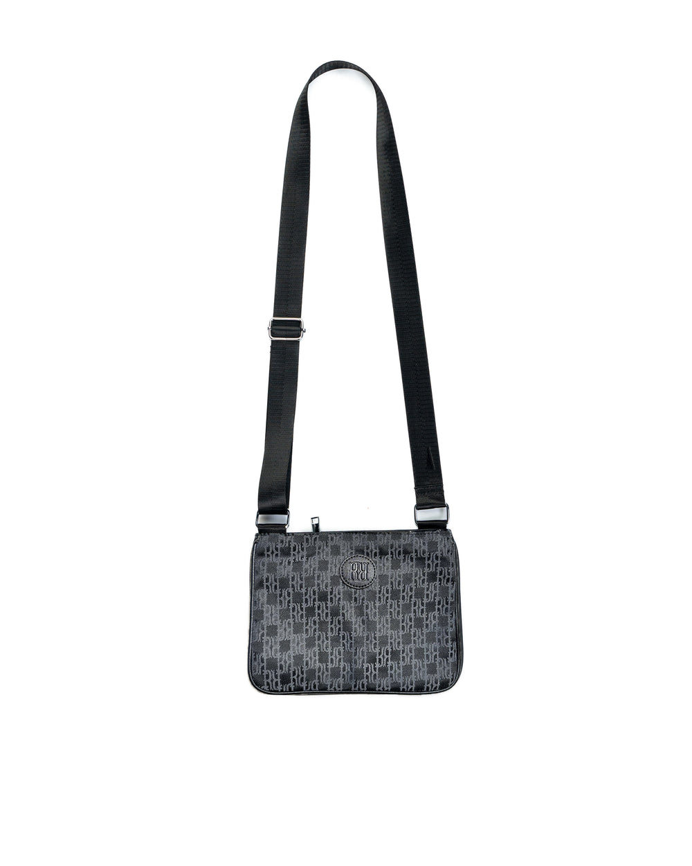 RR Jacquard Monogram shoulder bag Black