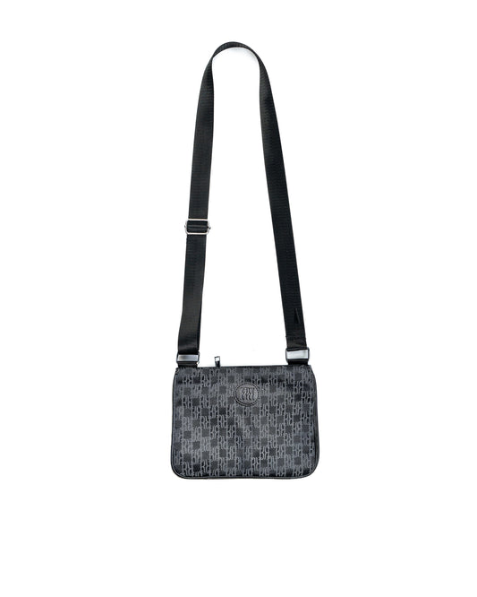 RR Jacquard Monogram shoulder bag Black