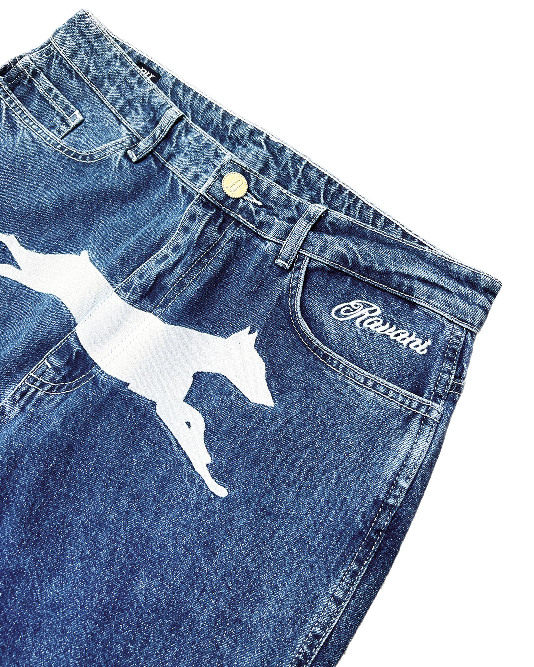 Doberman Jeans Washed Mid Blue