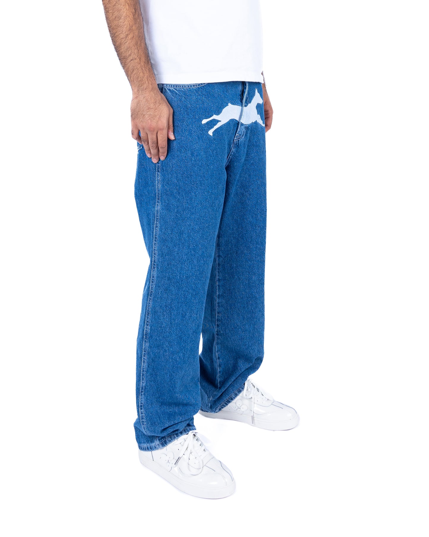 Doberman Jeans Washed Mid Blue