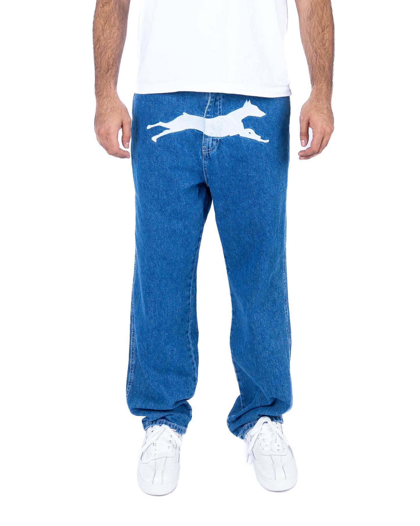 Doberman Jeans Washed Mid Blue