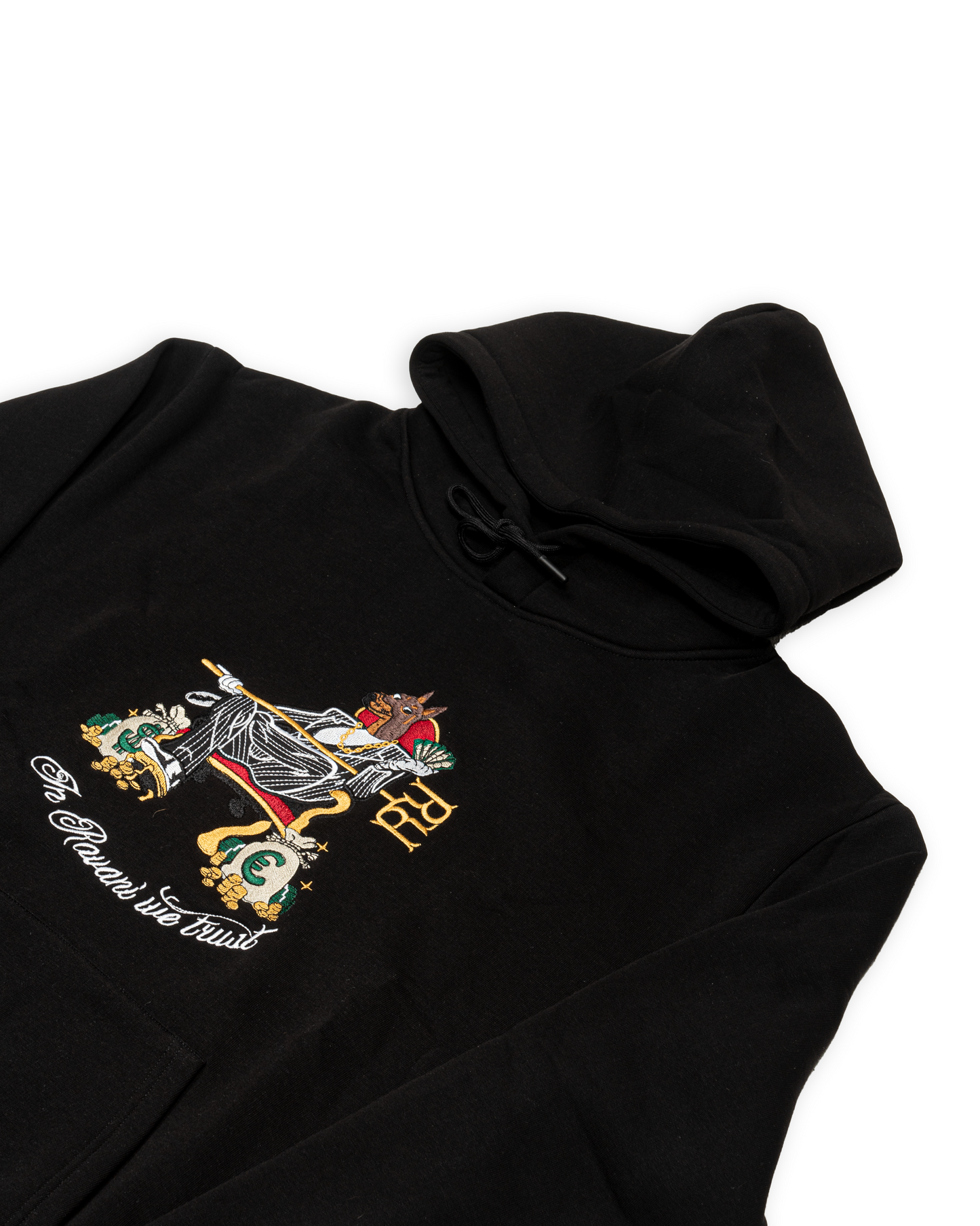 Doberman Throne Hoodie Black