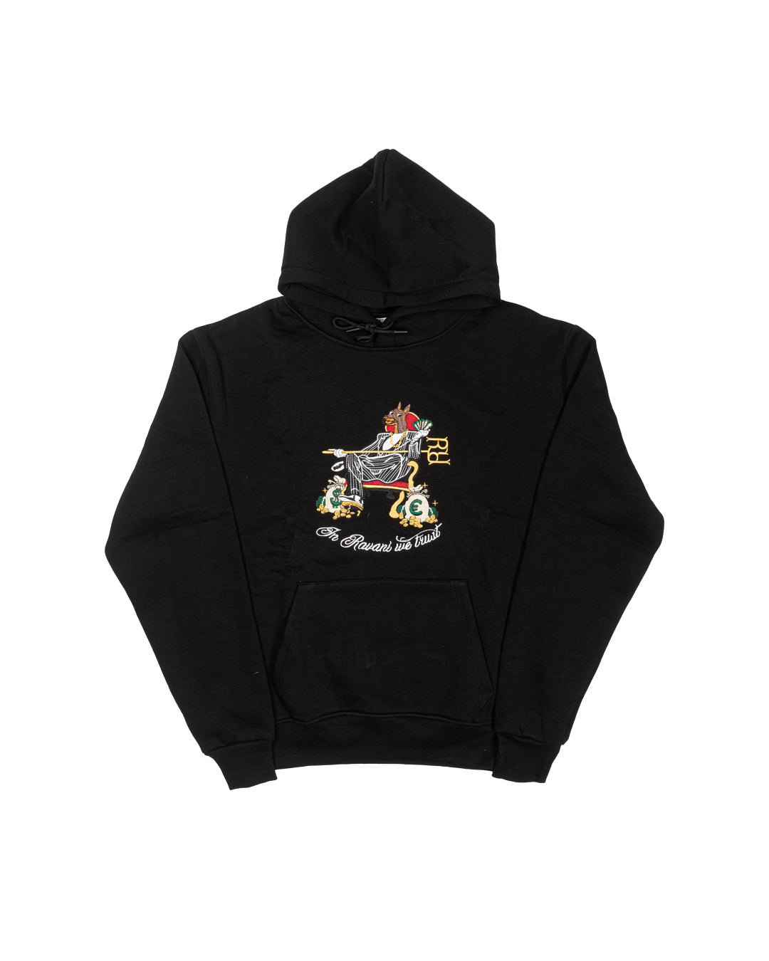 Doberman Throne Hoodie Black