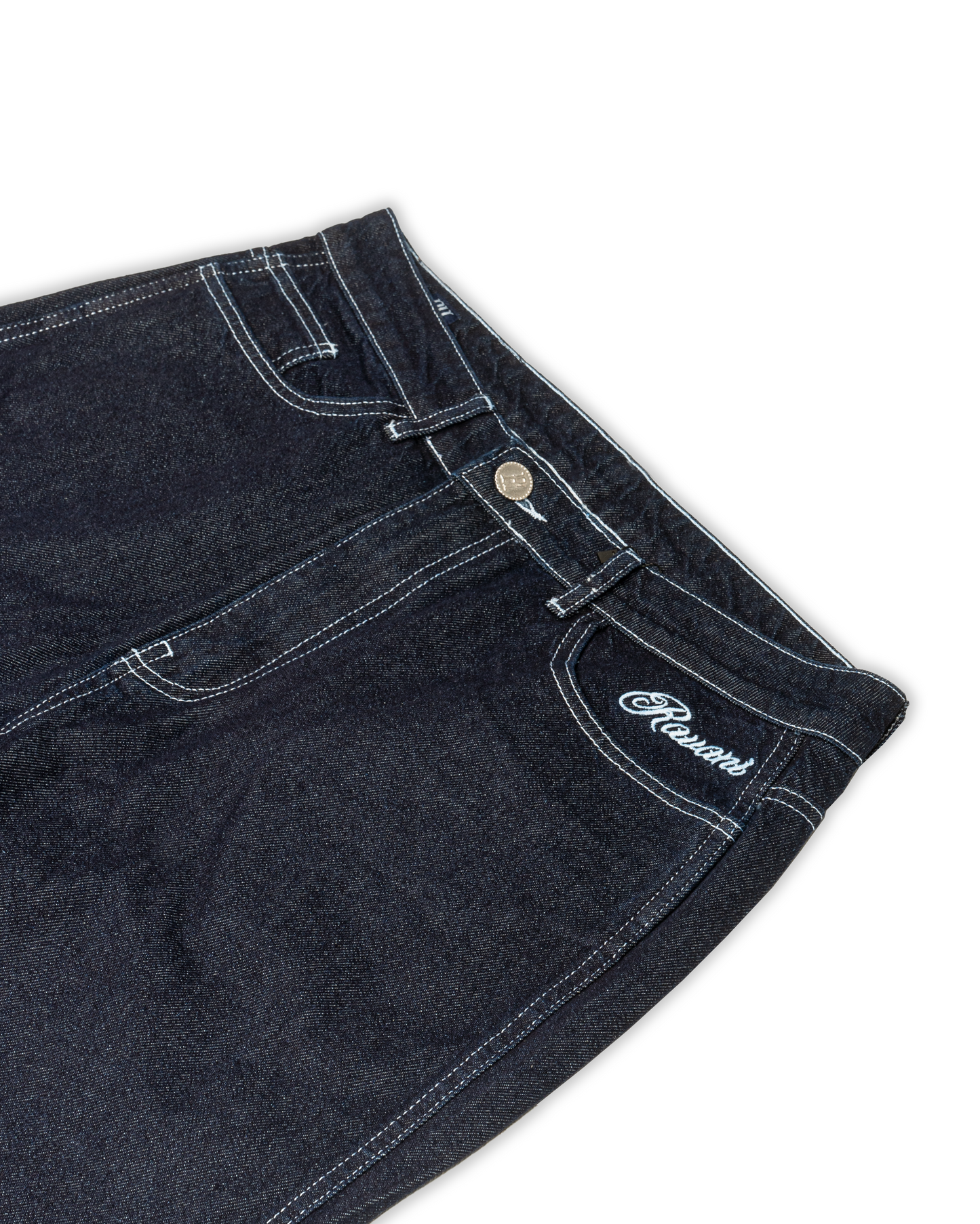 Nazar Jeans Dark Blue White Seams