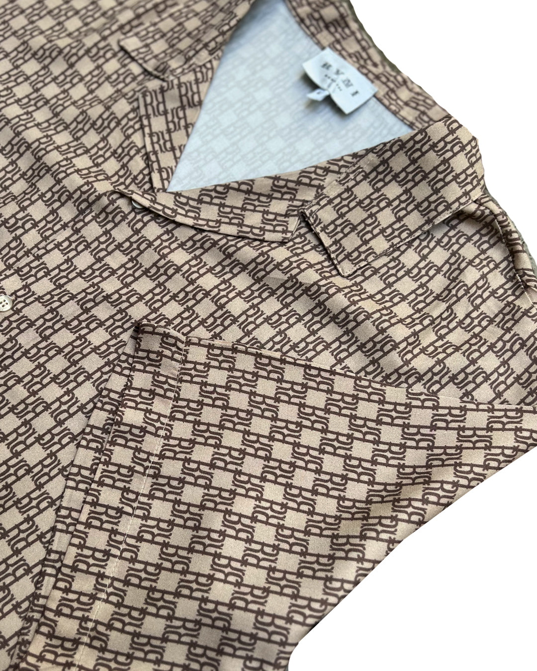 RR Monogram Bermuda Shirt Beige