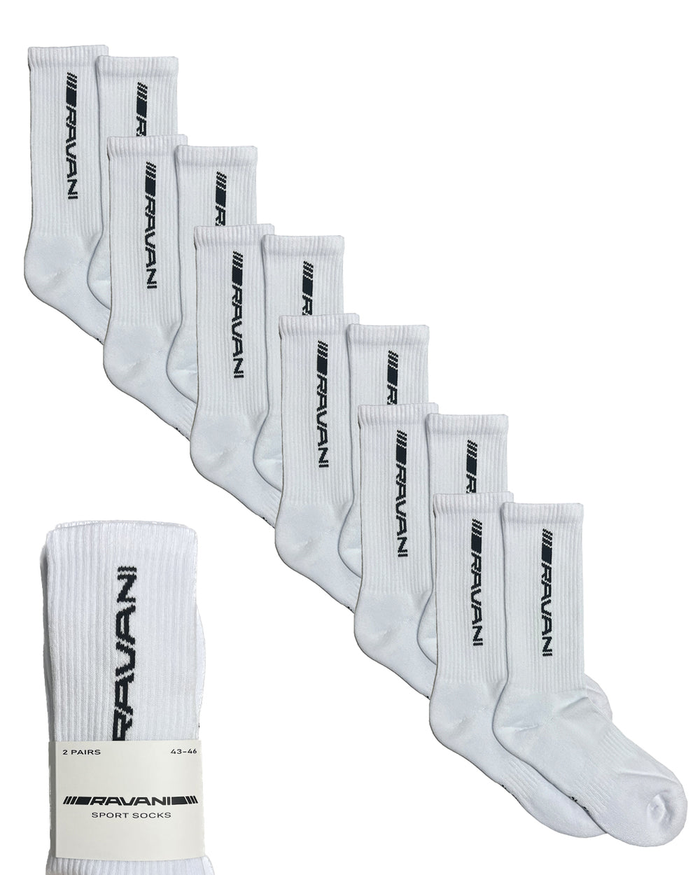 BUY 1 GET 3 RAVANI SPORT SOCKS WHITE