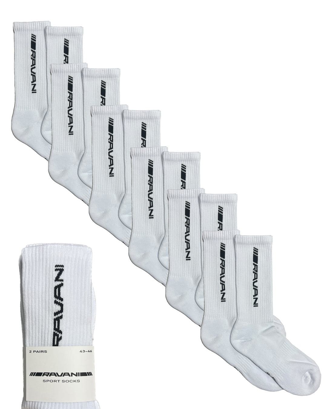 BUY 1 GET 3 RAVANI SPORT SOCKS WHITE