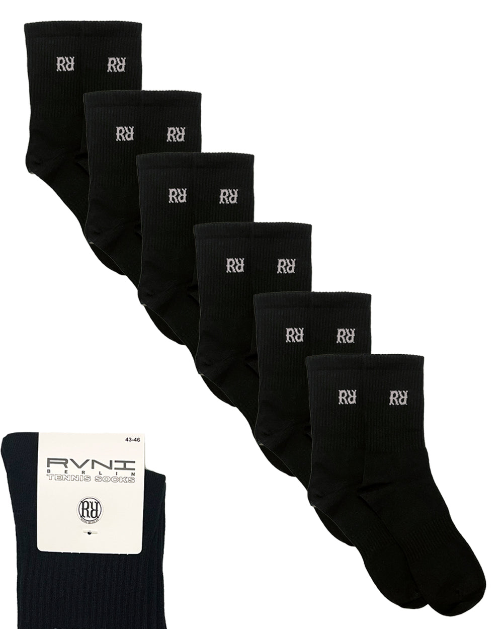BUY 1 GET 3x RR Tennis Socks black