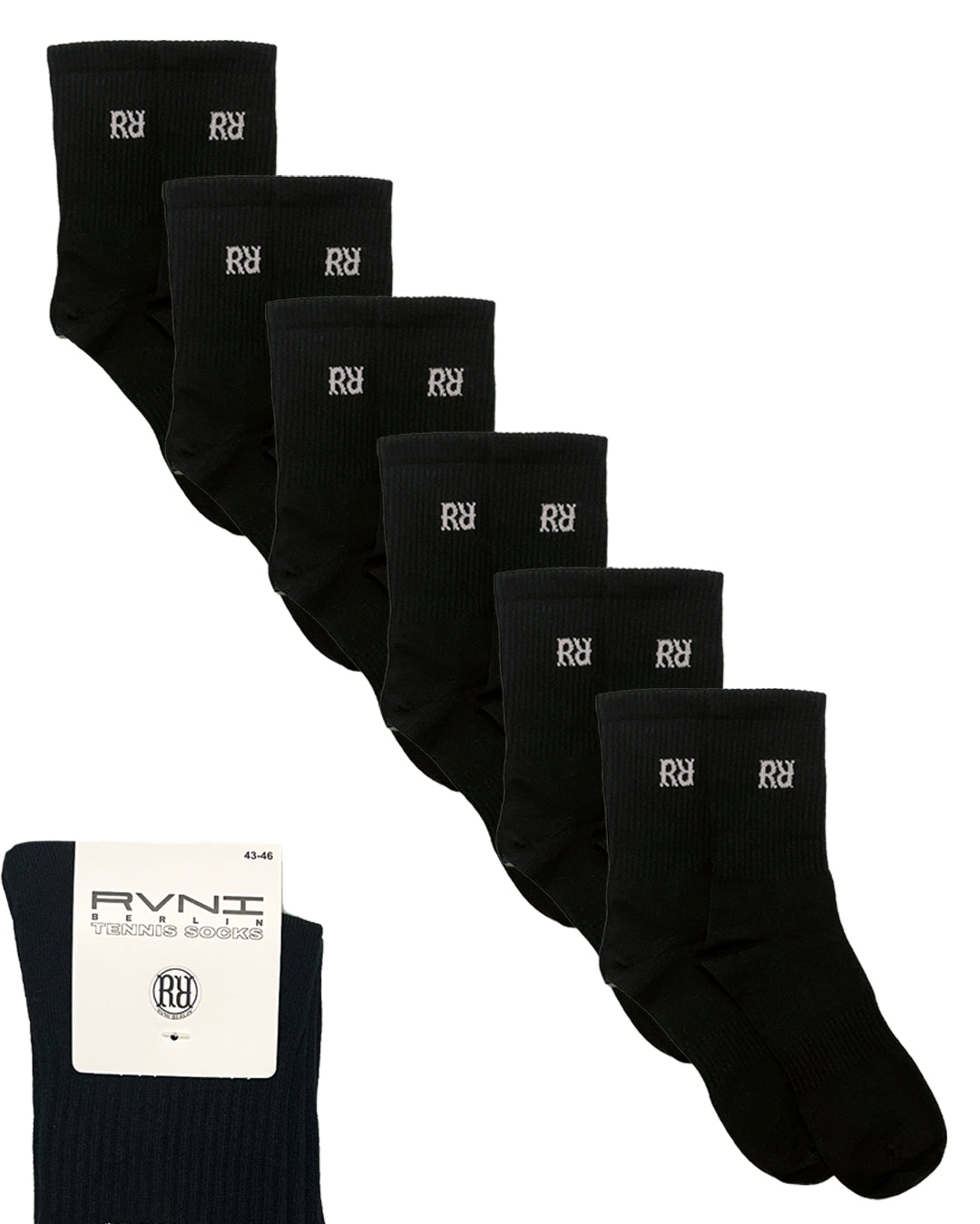 BUY 1 GET 3x RR Tennis Socks black