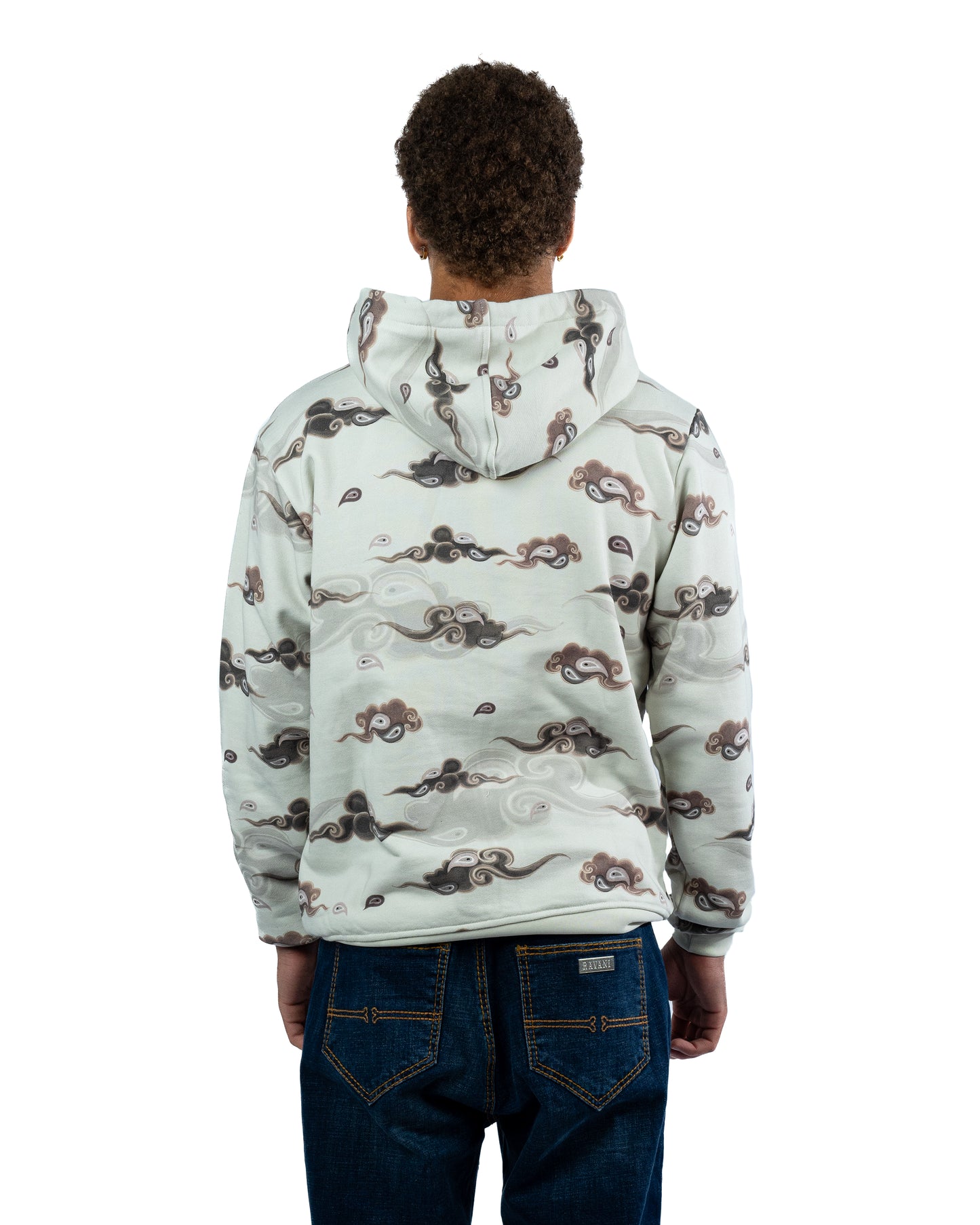 Box Logo Zip Hoodie Cream camouflage