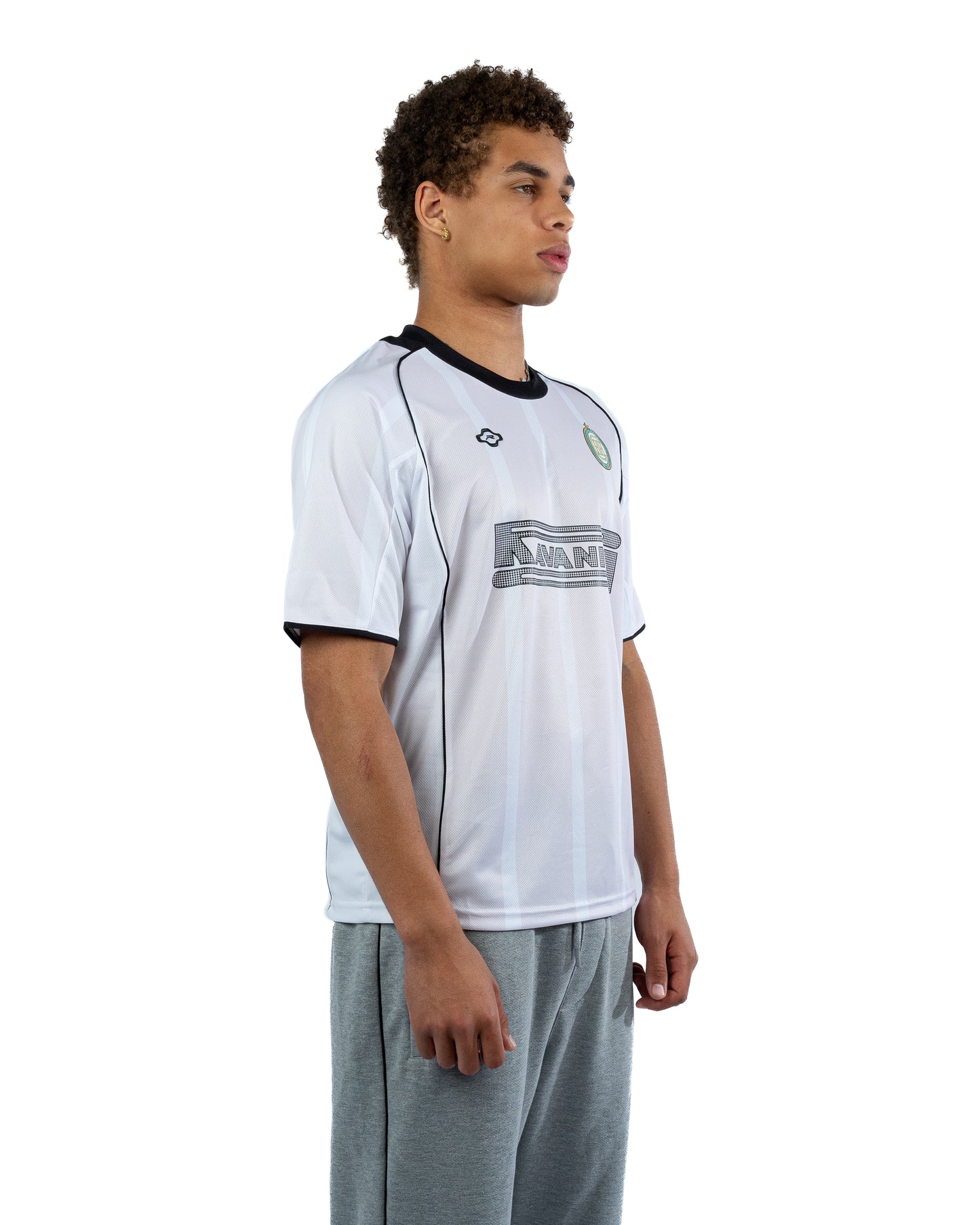 FC Ravani 7 Years Jersey Stripe White Silver Black