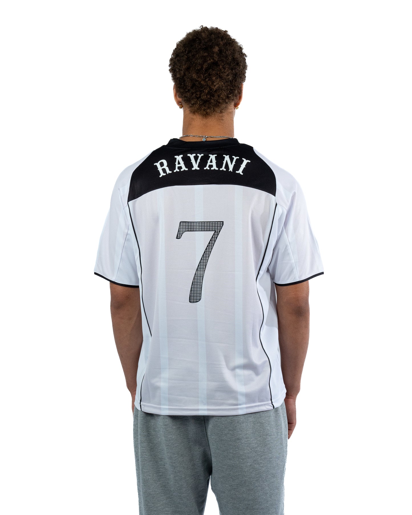 FC Ravani 7 Years Jersey Stripe White Silver Black