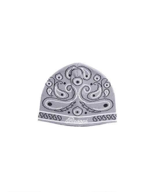 Ravani Paisley Beanie Grey