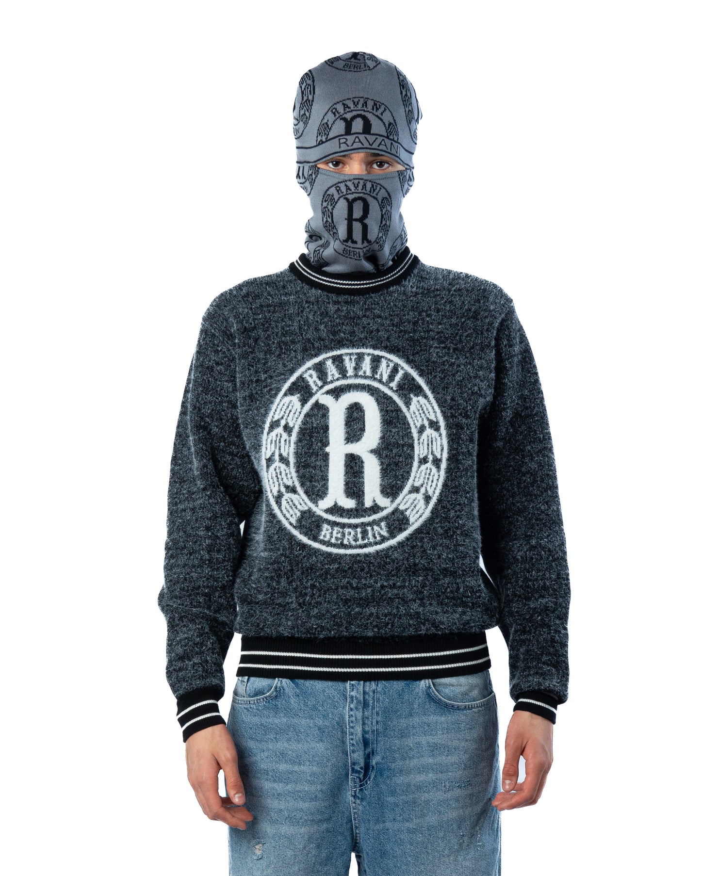 Ravani Star Balaclava Grey Black