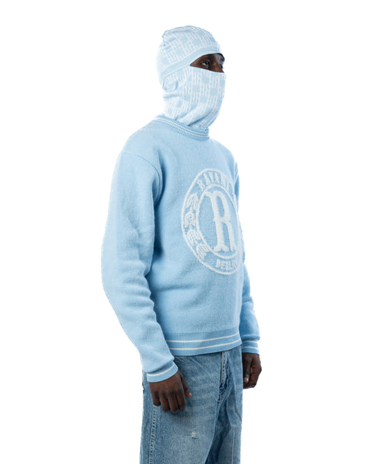 RR Monogram Balaclava Baby Blue