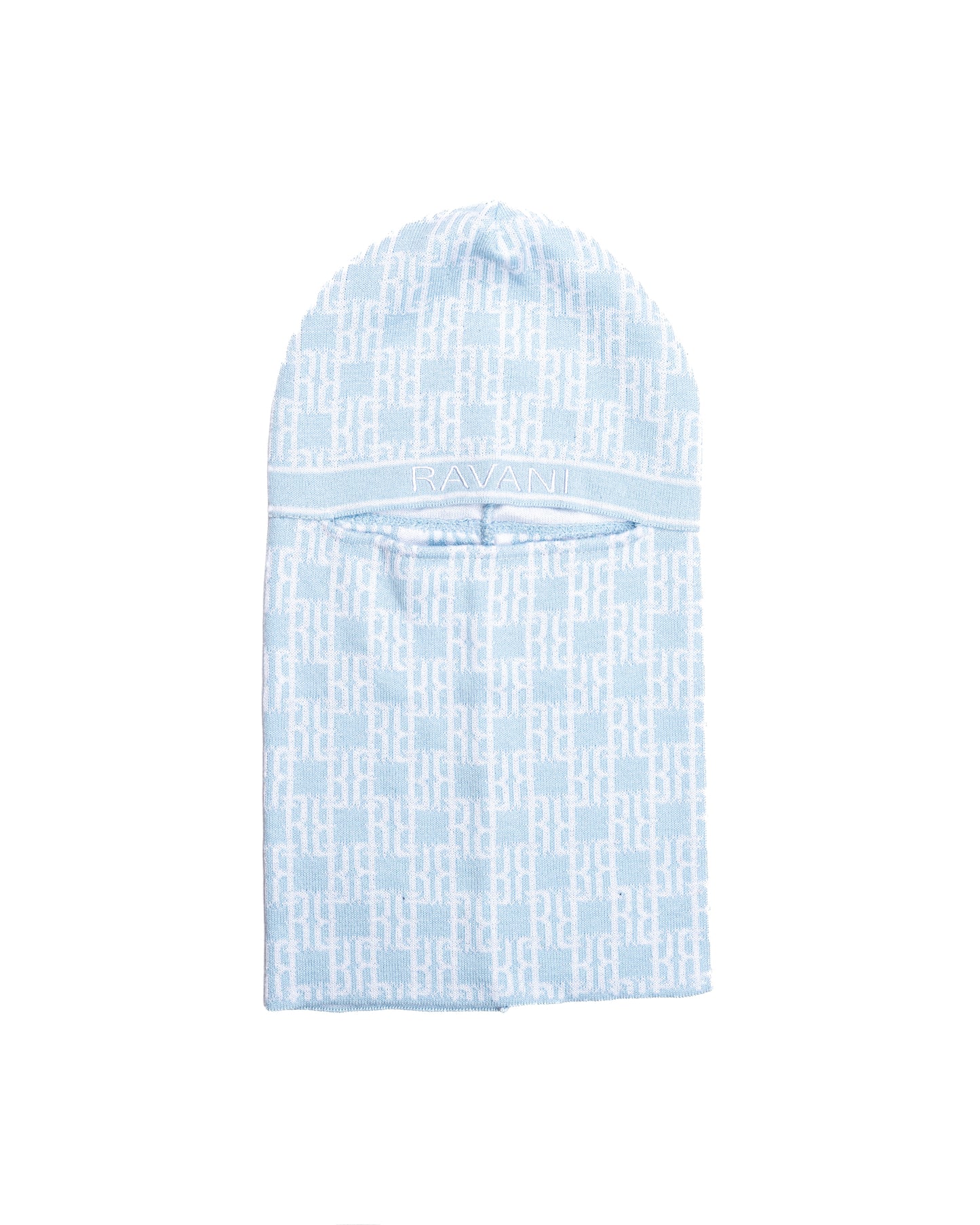 RR Monogram Balaclava Baby Blue