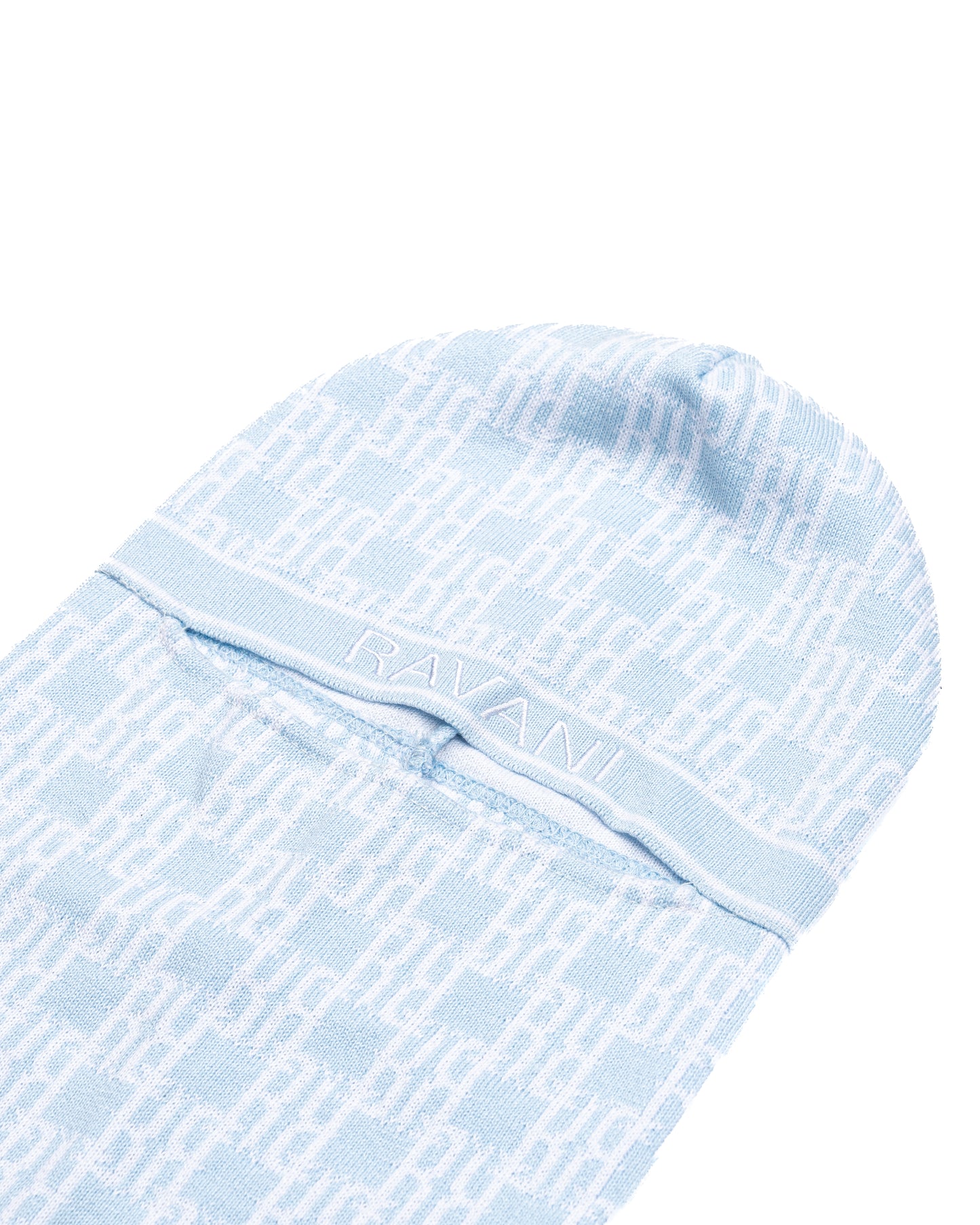 RR Monogram Balaclava Baby Blue