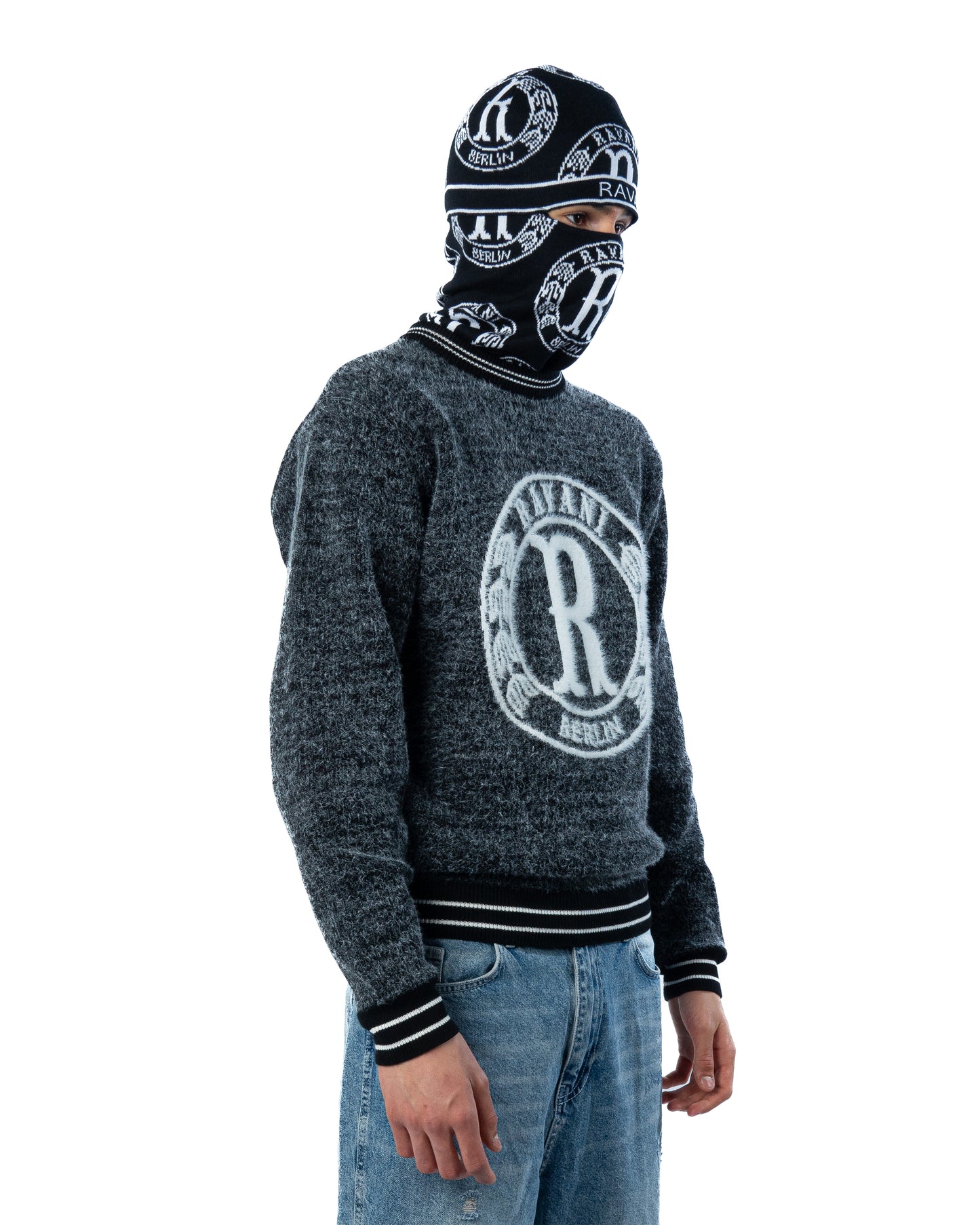 Ravani Star Balaclava Black White