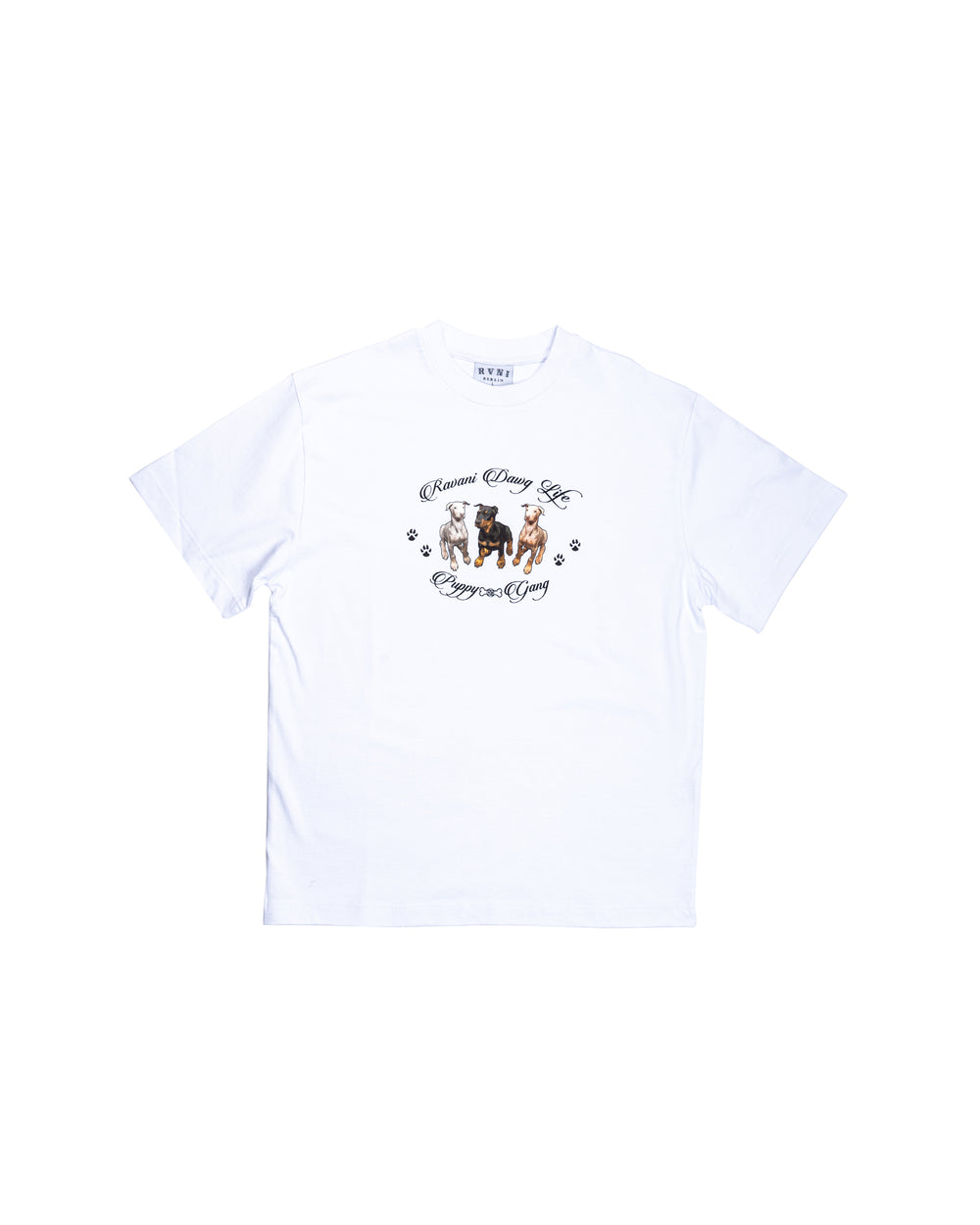 Dawg Life Puppy Gang Tee White