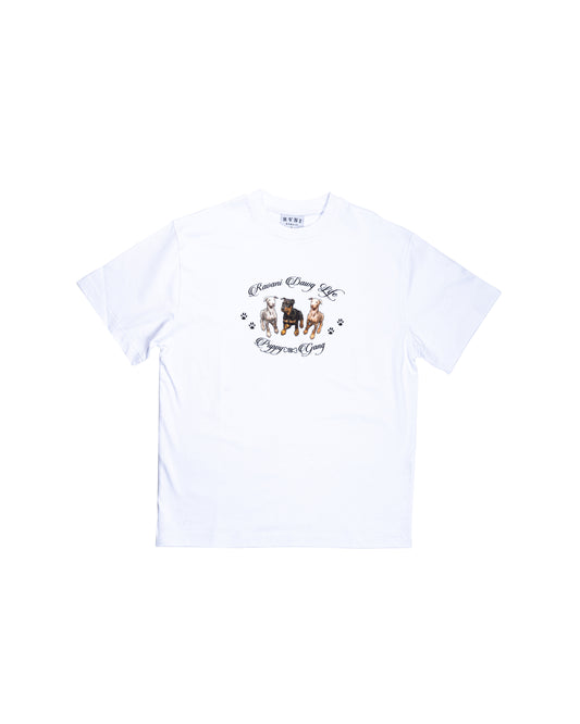 Dawg Life Puppy Gang Tee White