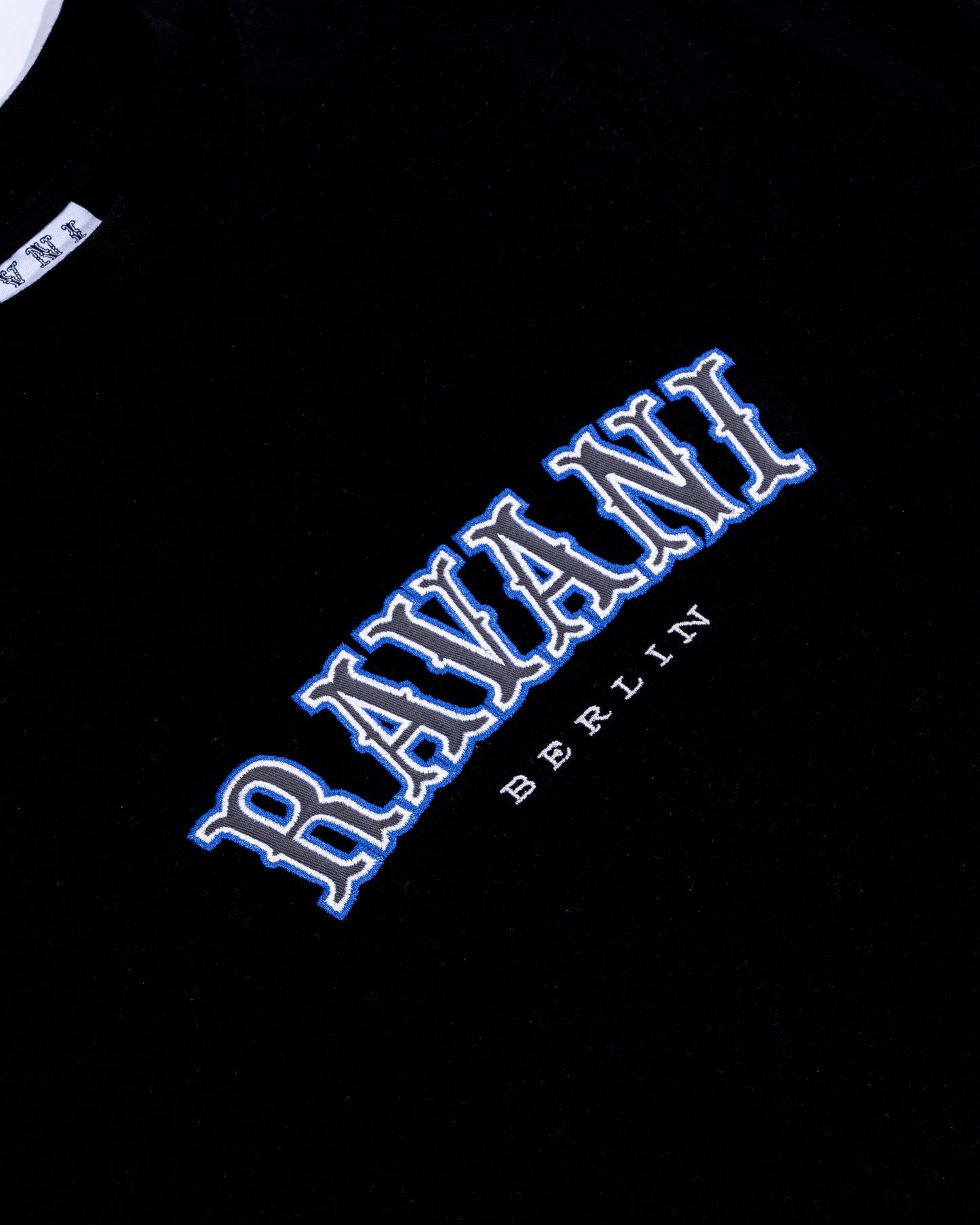 Ravani Box Logo Tee Black Grey Blue