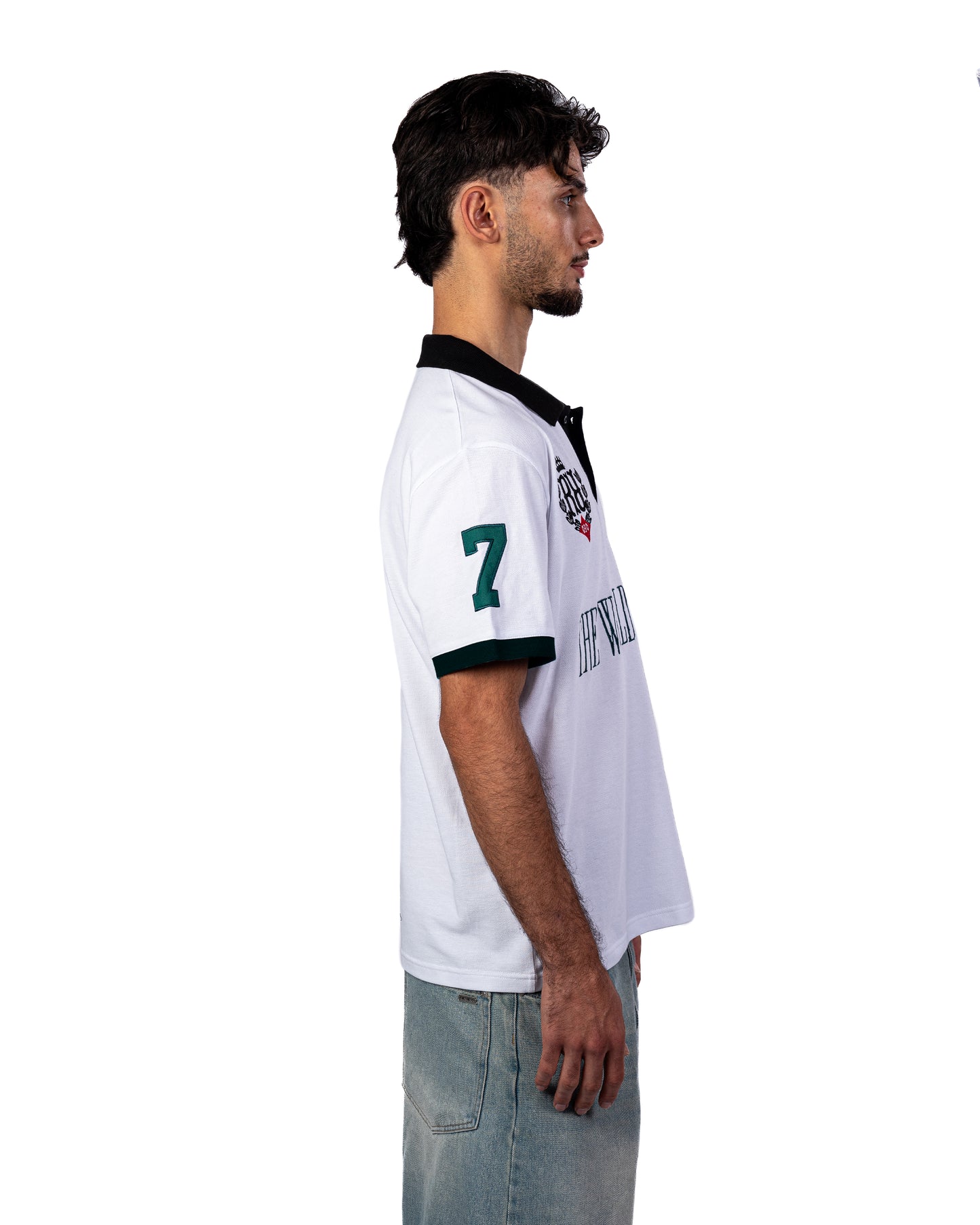 World is Yours Polo Shirt White Green