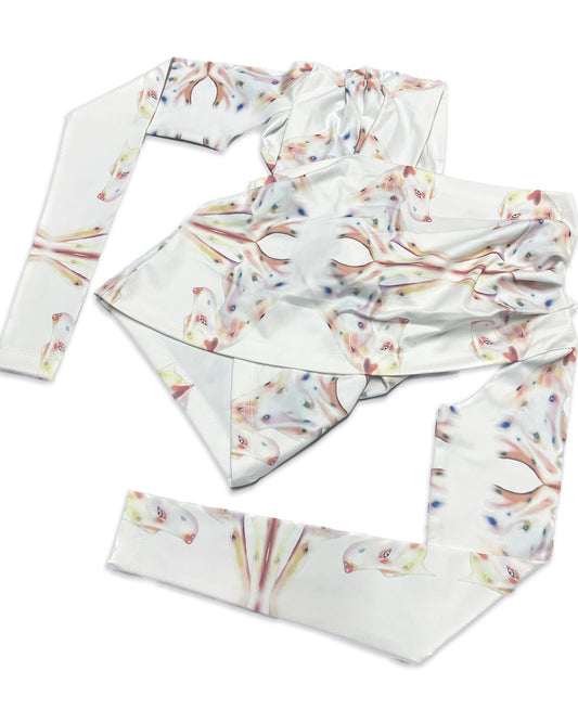 ALBINO DOBERMAN WRAP TOP
