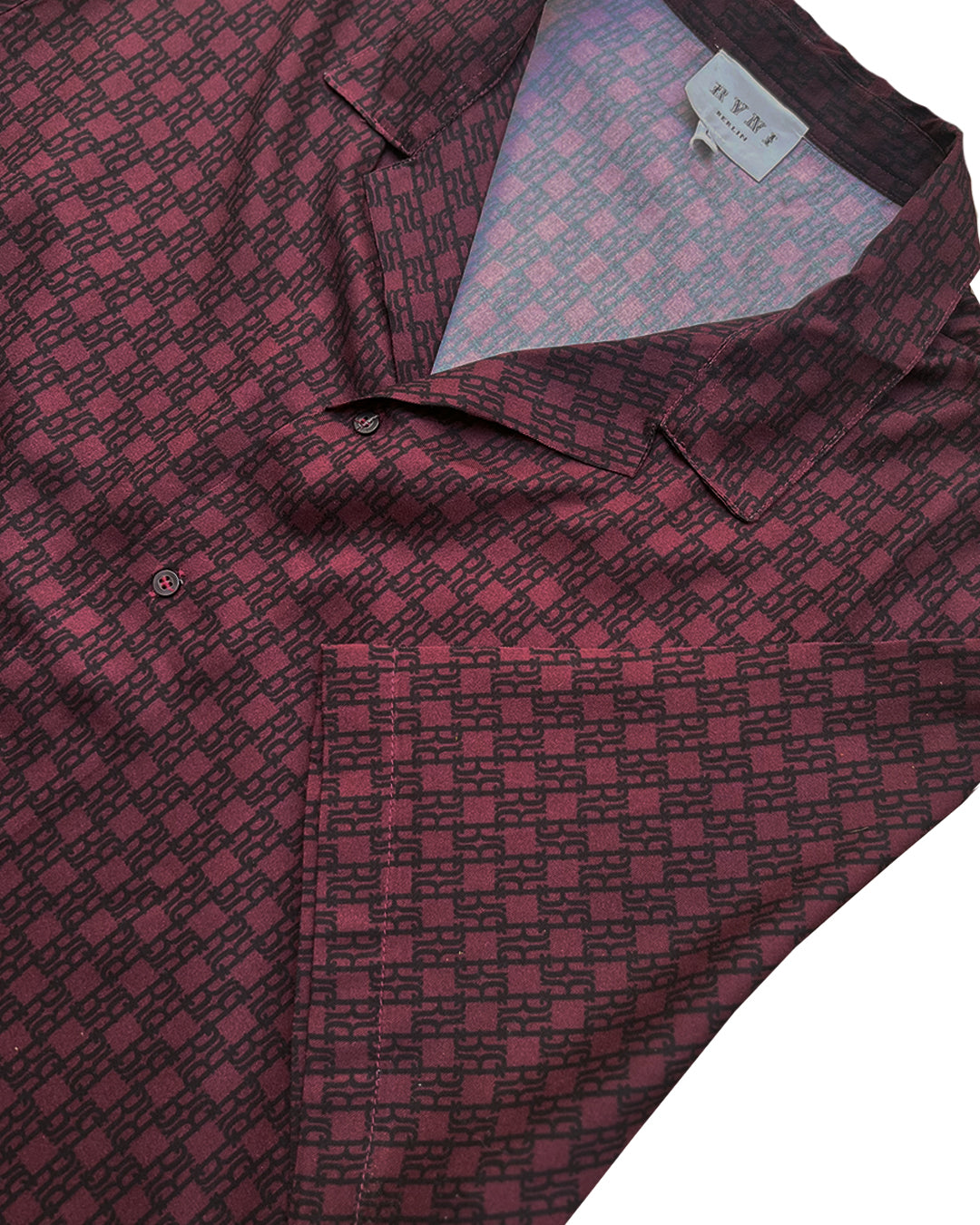 RR Monogram Bermuda Shirt Aubergine