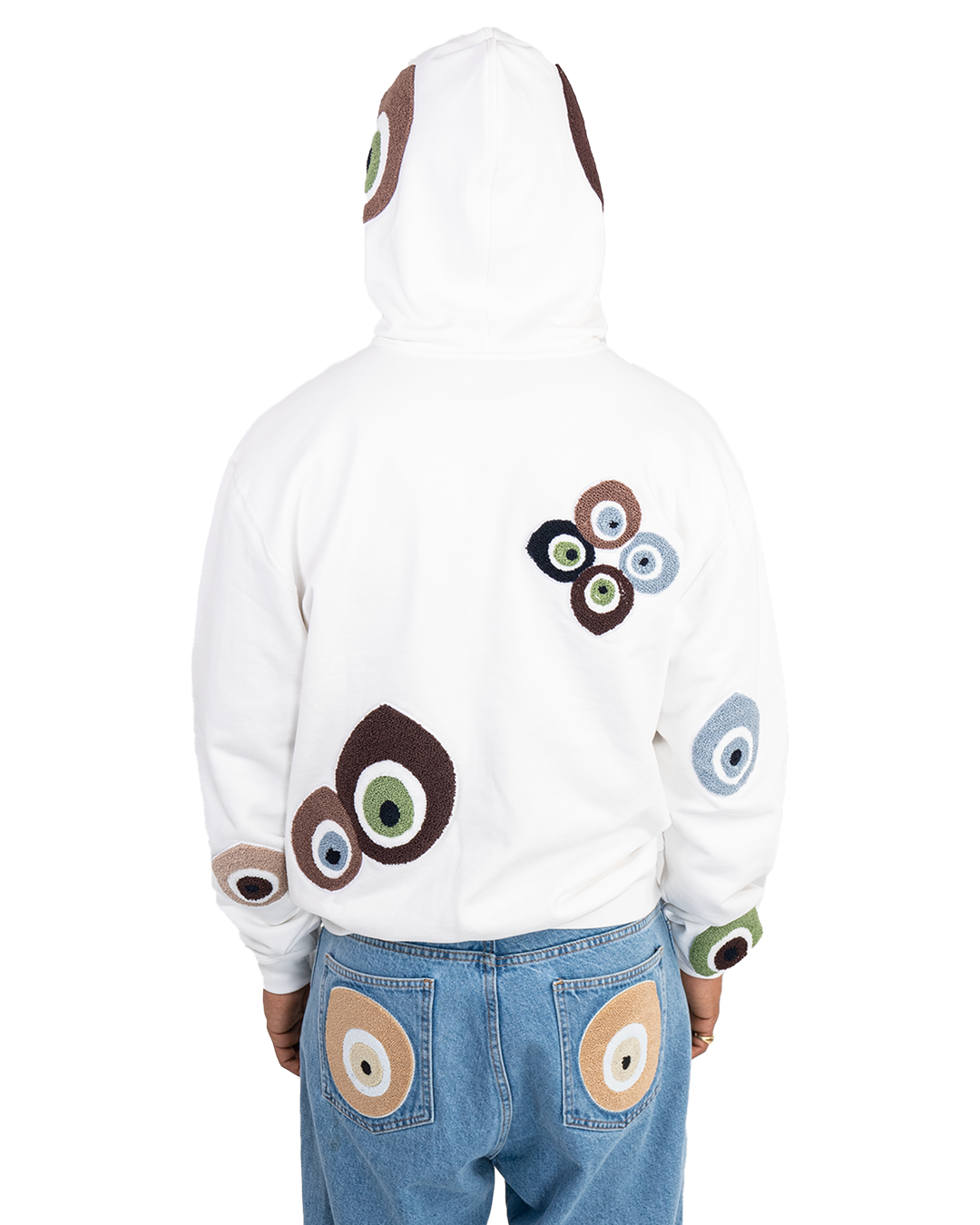 OG Nazar Zip Hoodie Off White Cream
