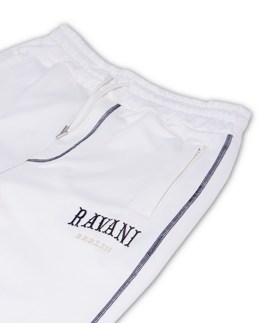 Ravani Box Logo Pants Cream