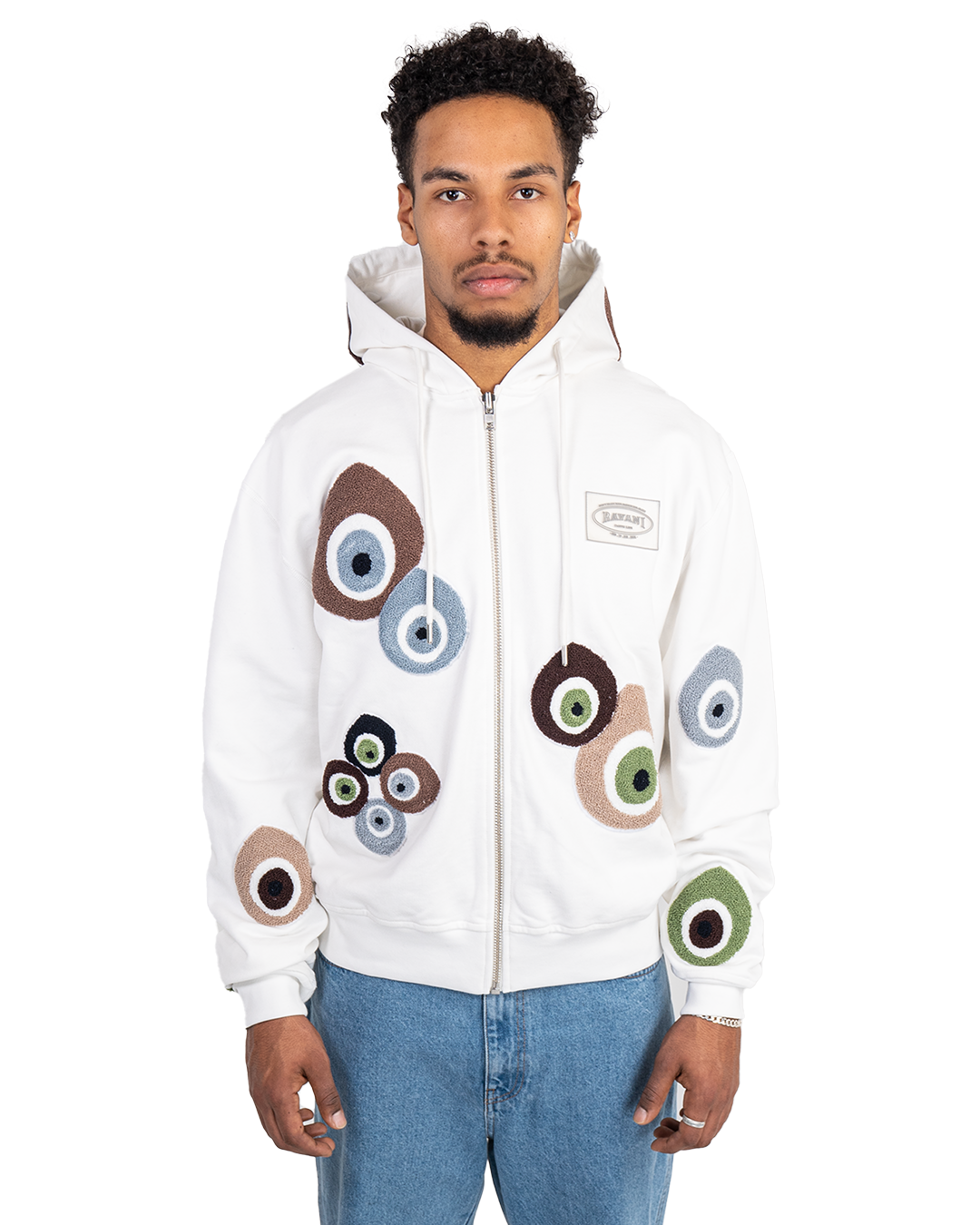 OG Nazar Zip Hoodie Off White Cream