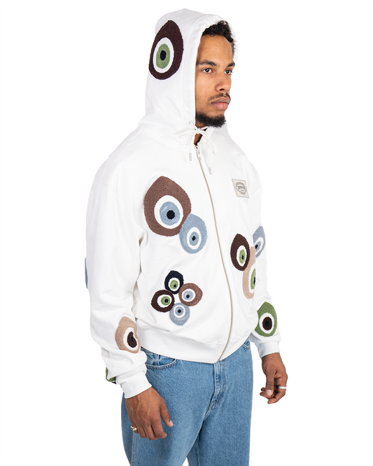 OG Nazar Zip Hoodie Off White Cream