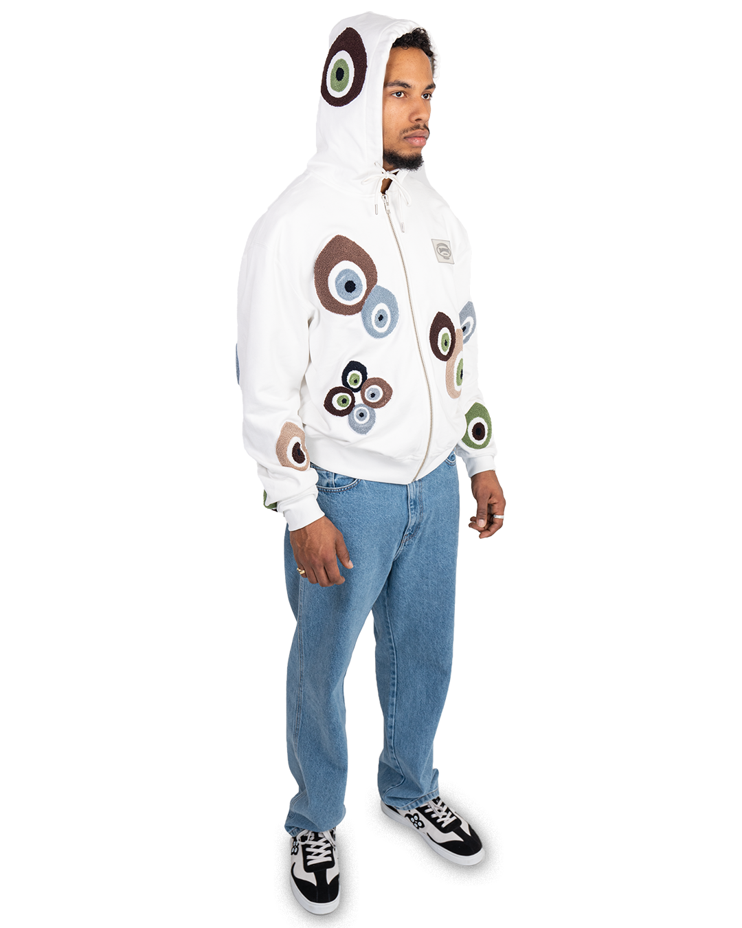 OG Nazar Zip Hoodie Off White Cream