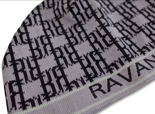 RR Monogram Beanie Lilac / black