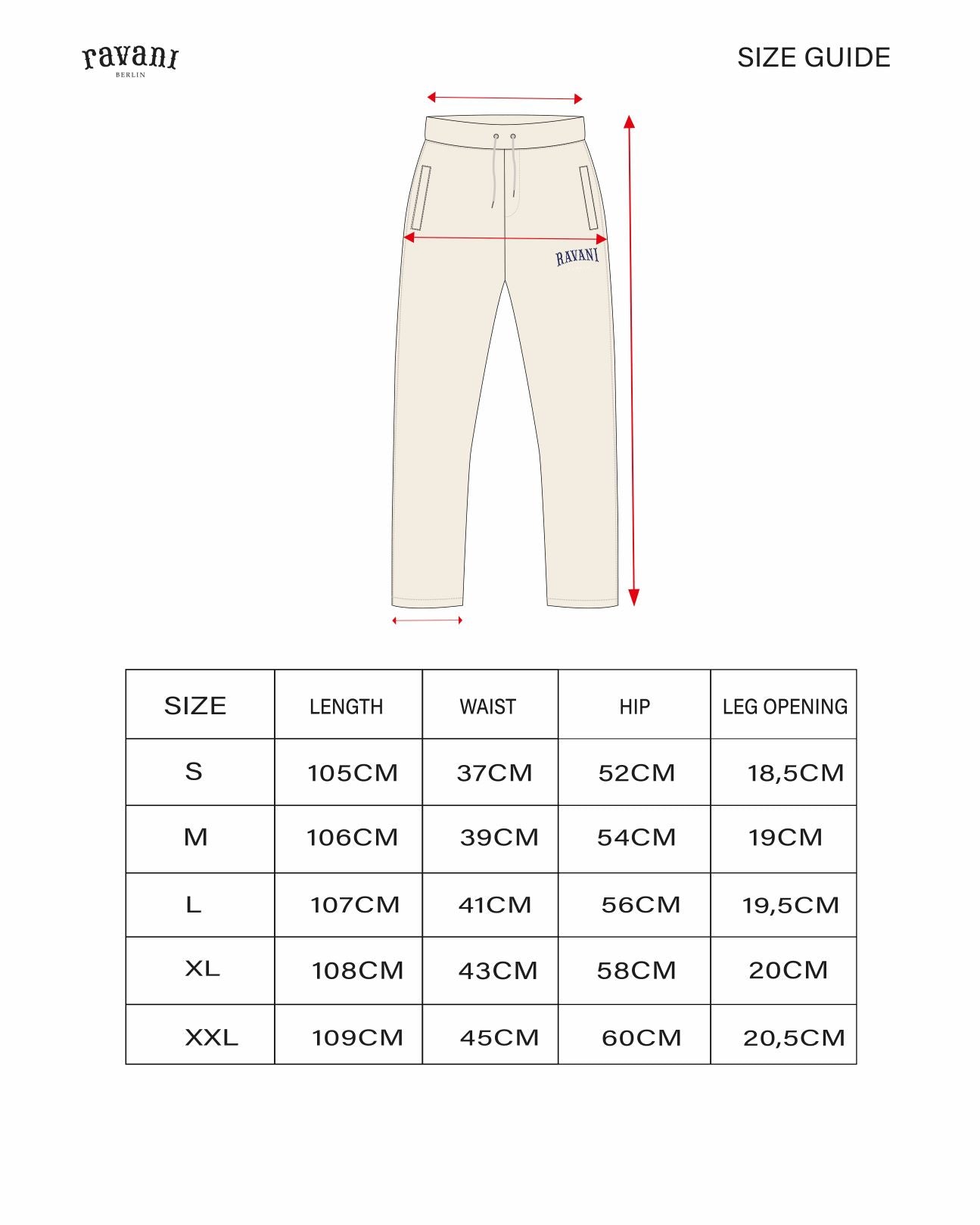 Ravani Box Logo Pants Cream