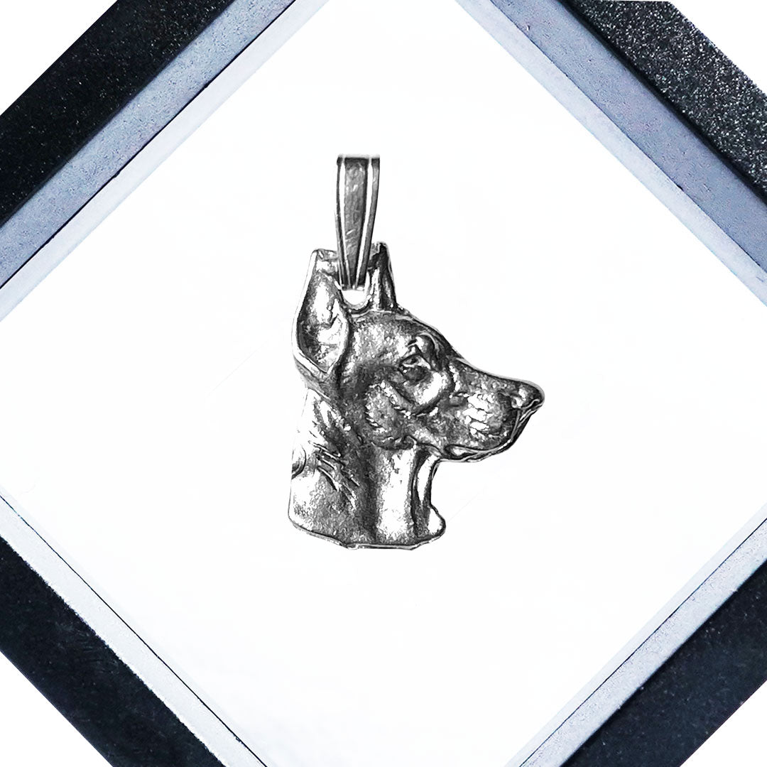 Doberman Face Pendant