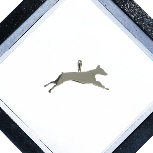 Jumping Doberman Pendant