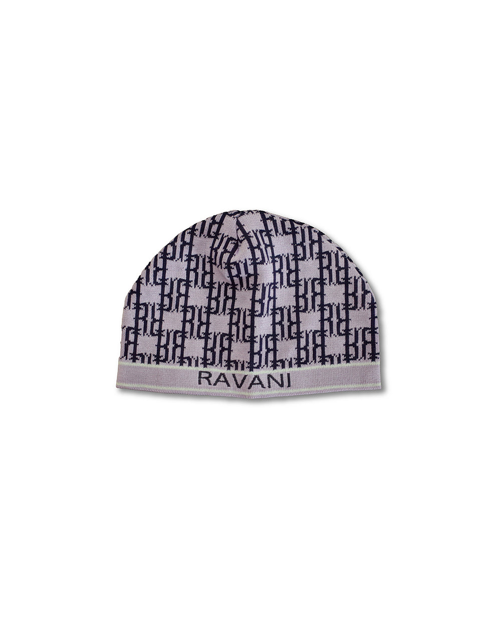 RR Monogram Beanie Lilac / black