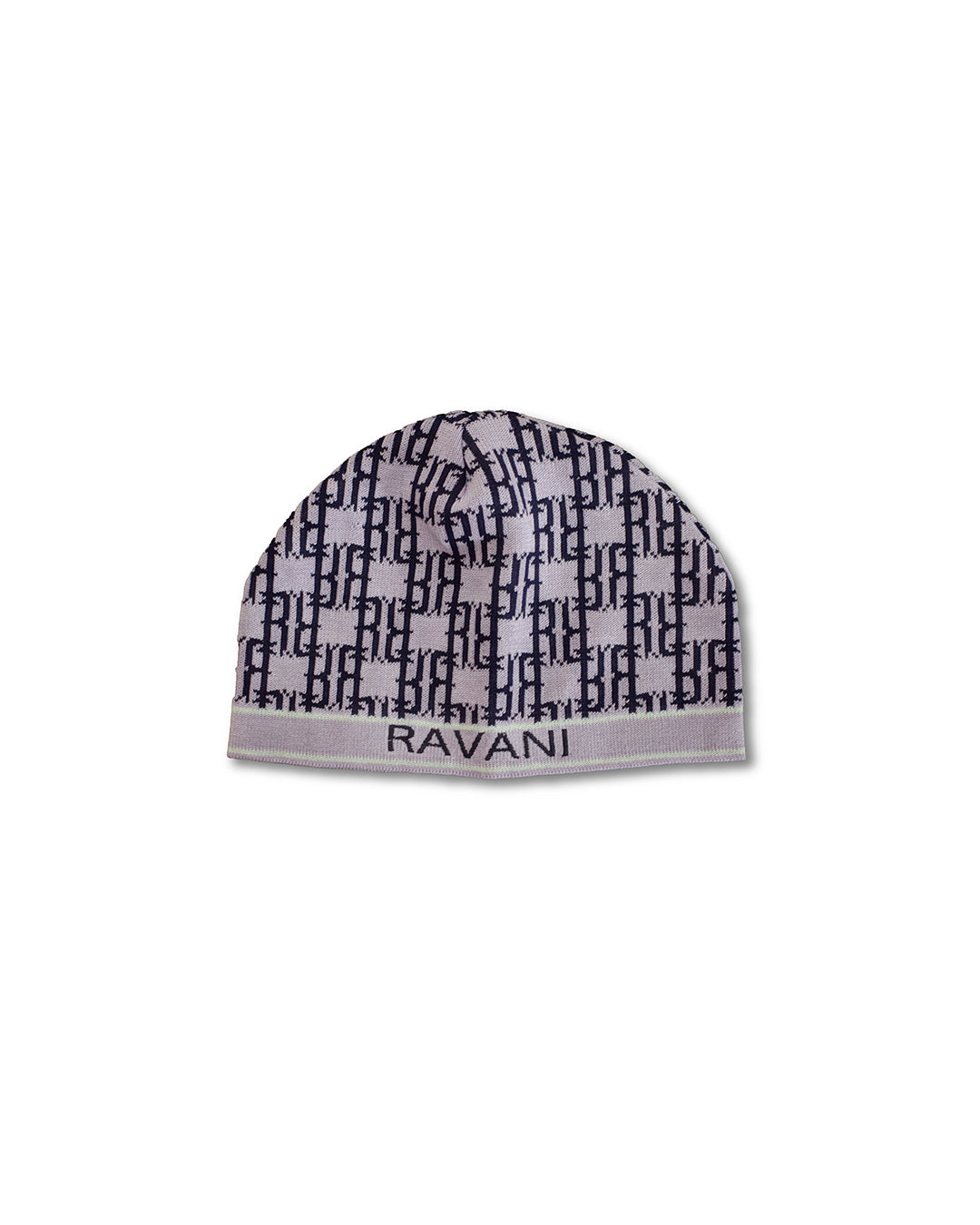 RR Monogram Beanie Lilac / black