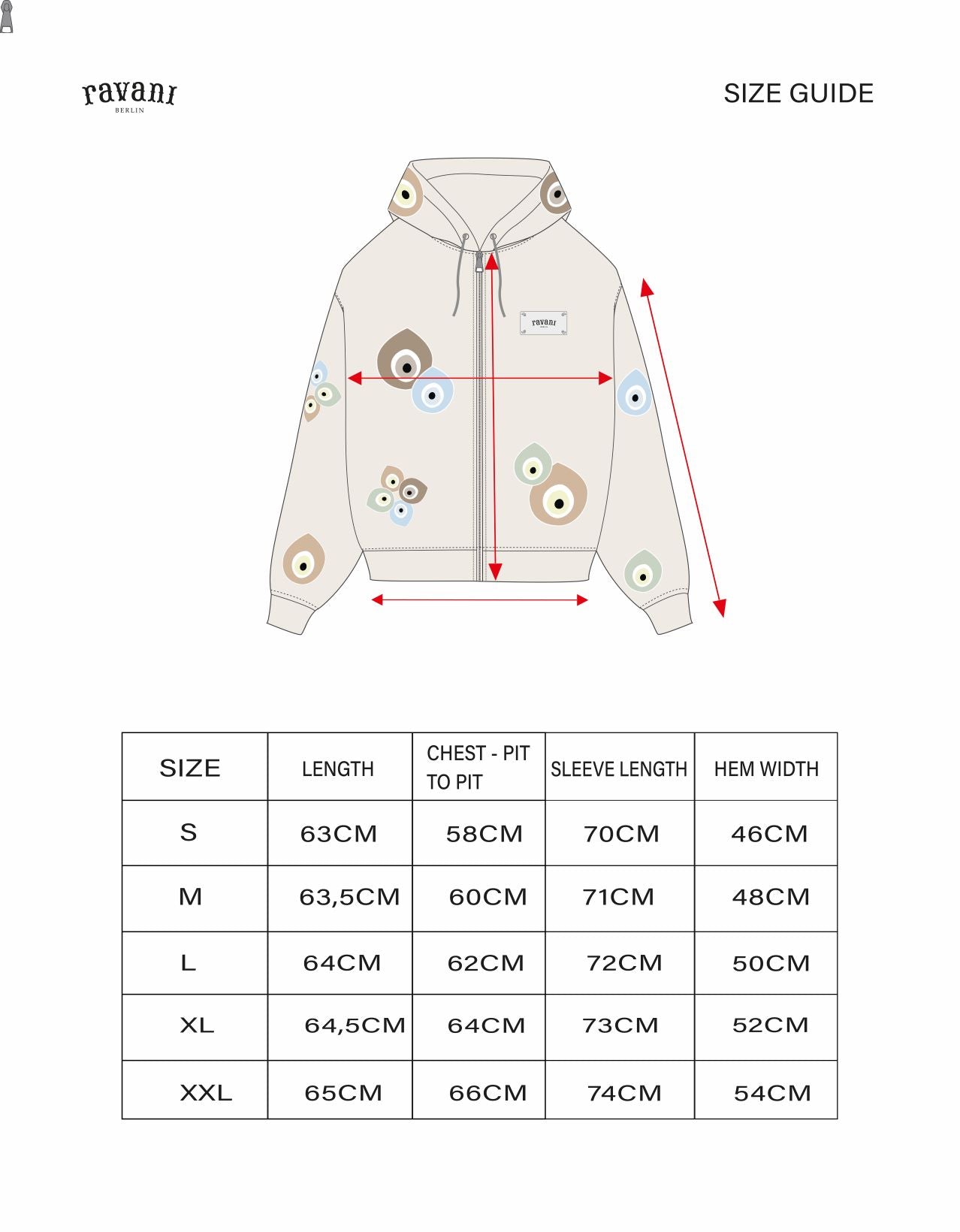 OG Nazar Zip Hoodie Off White Cream